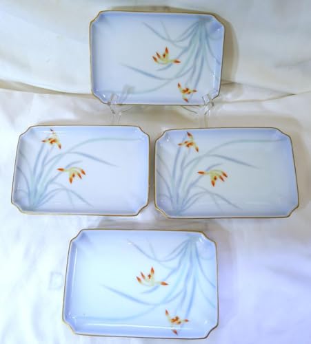 深川製磁　白い風　貝　銘々皿　角小皿　5枚 送料無料〉④ 深川製磁 小鉢 貝型 蟹 カニ 海老 魚 取皿 三つ足